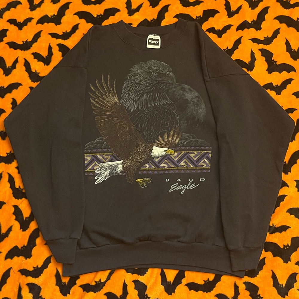 Vintage Bald Eagle Crewneck Sweatshirt, 2XL
